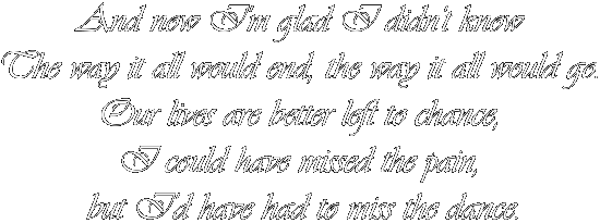 The Dance Lyrics, II